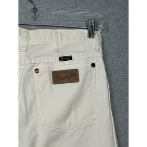 Wrangler Men's White Denim Jeans Straight Leg Size 29x32 Casual Workwear